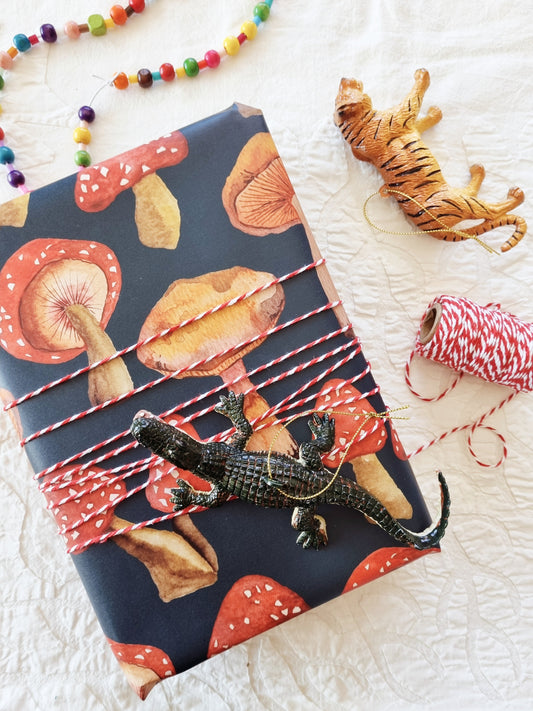 Wrapping Paper - Mushrooms (Six Sheets) NEW SIZE