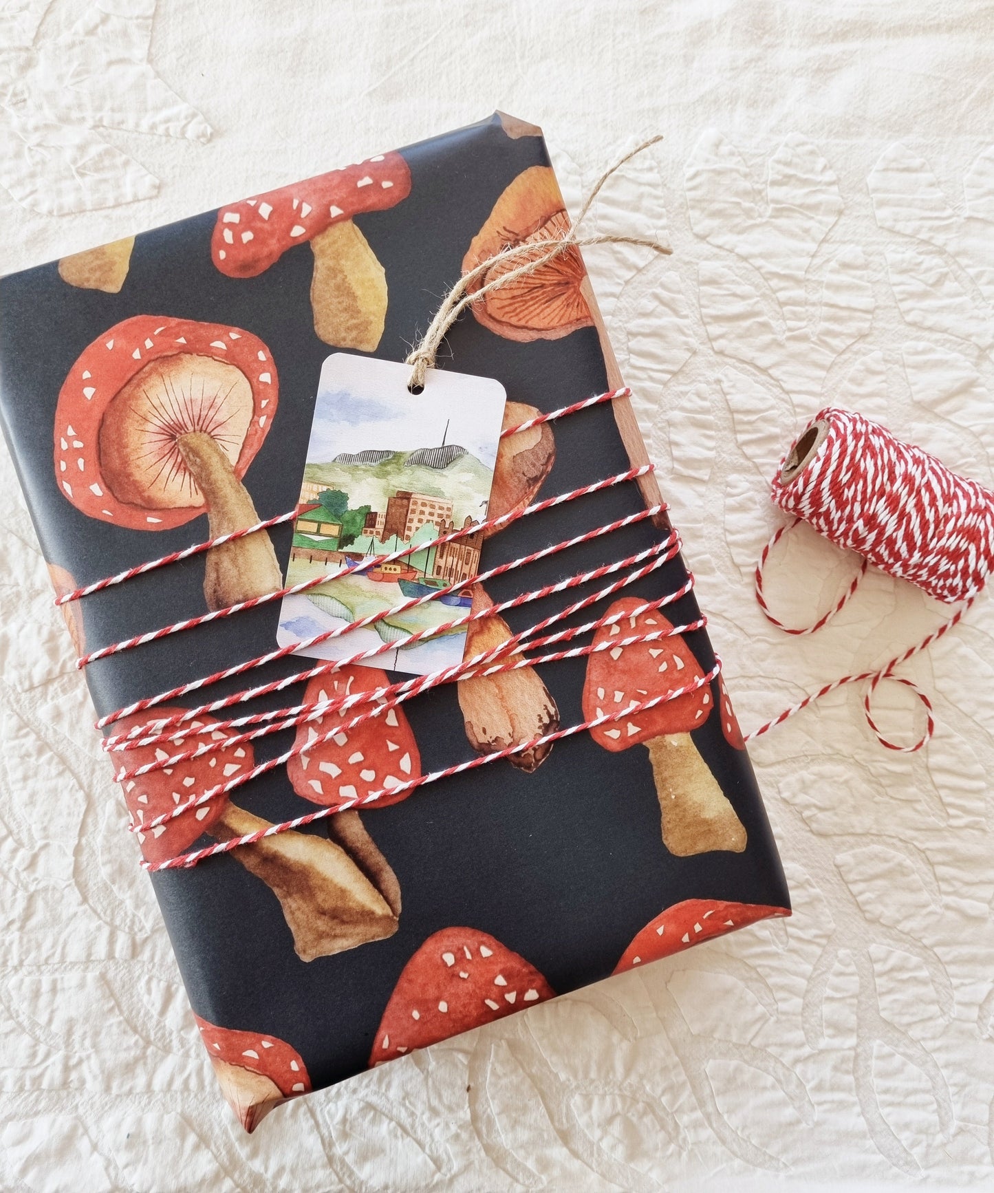 Wrapping Paper - Mushrooms (Six Sheets) NEW SIZE