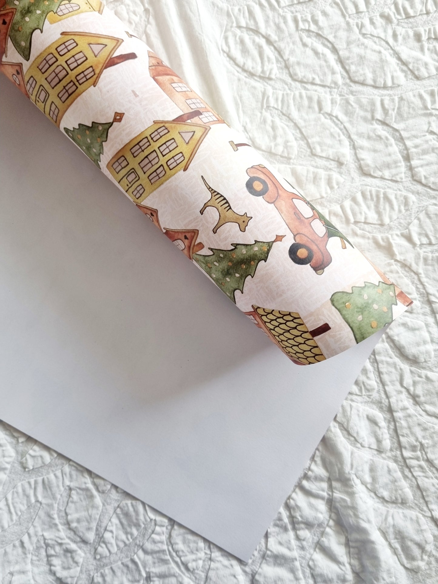 Wrapping Paper - Christmas Town (Six Sheets) NEW SIZE
