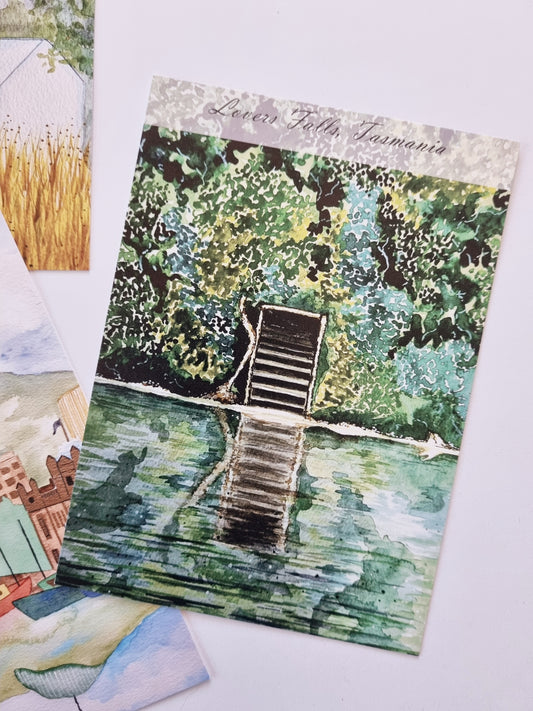 Postcard of Tasmania - Lovers Falls Corinna