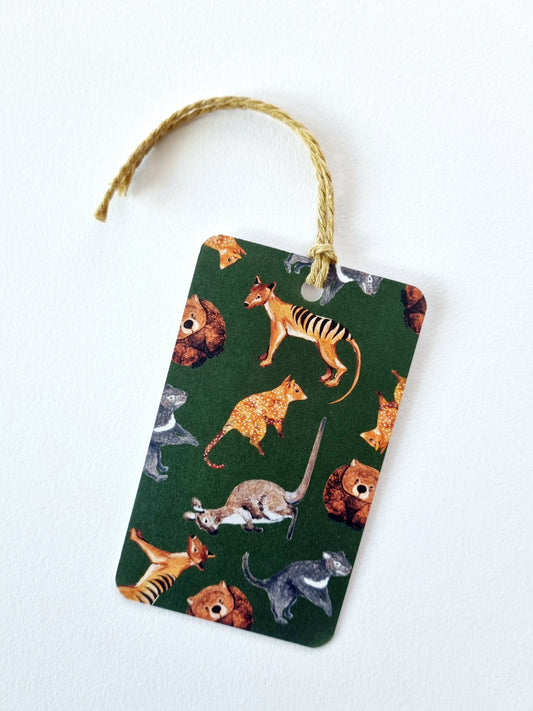 Gift Tags - Tassie Animals (Pack of Ten)