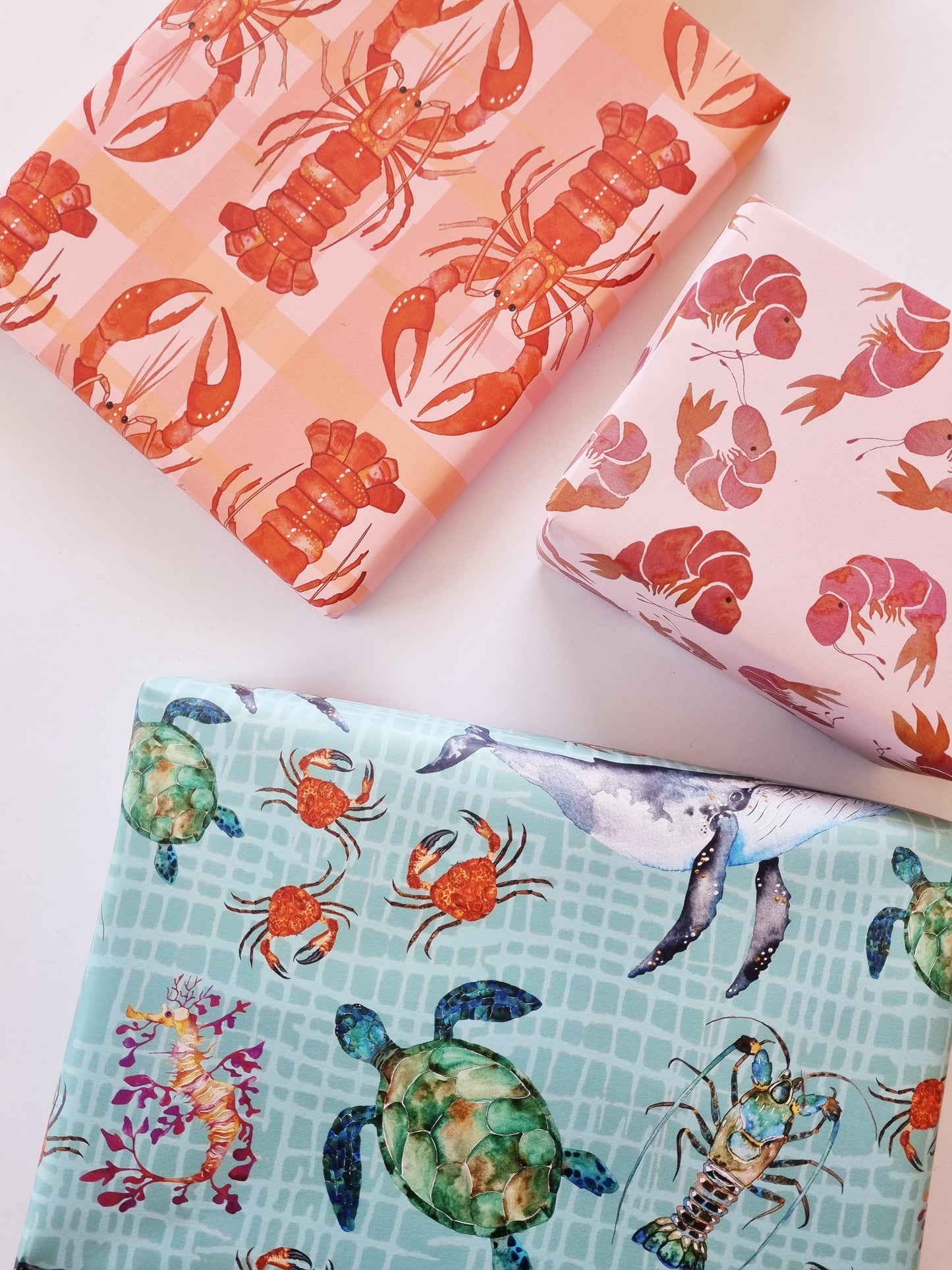 Wrapping Paper - Lobster Summer (Six Sheets) NEW SIZE
