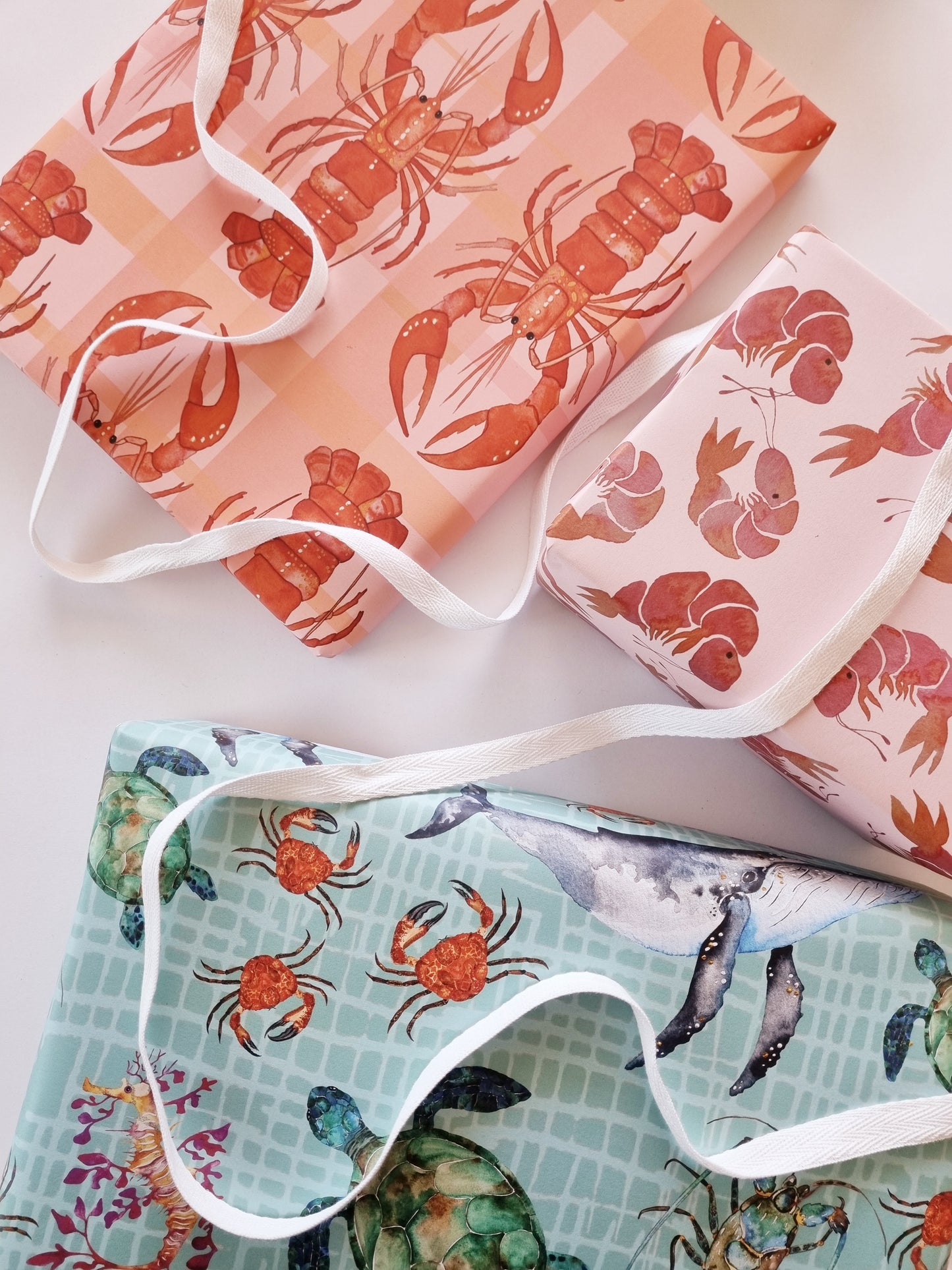Wrapping Paper - Prawn Party (Six Sheets) NEW SIZE