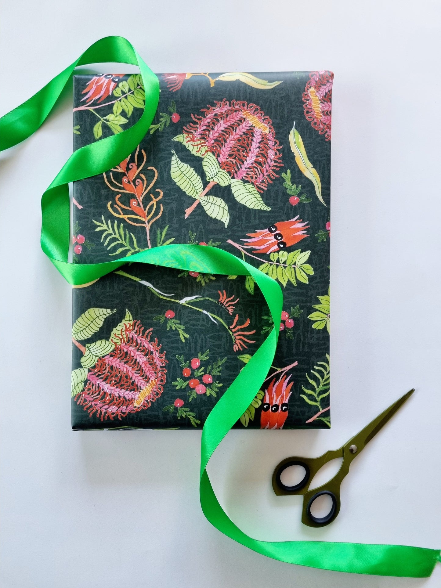 Wrapping Paper - Scarlet Botanical (Six Sheets) NEW SIZE