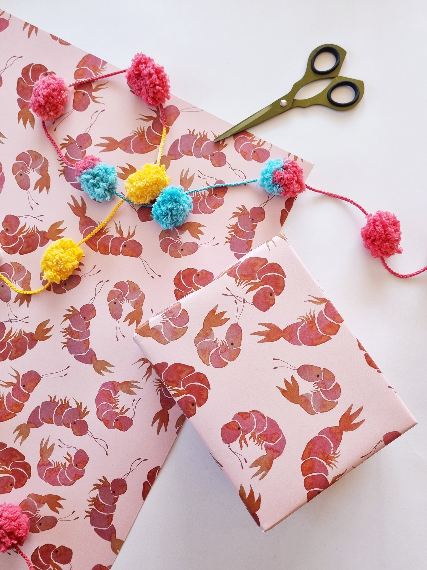 Wrapping Paper - Prawn Party (Six Sheets) NEW SIZE