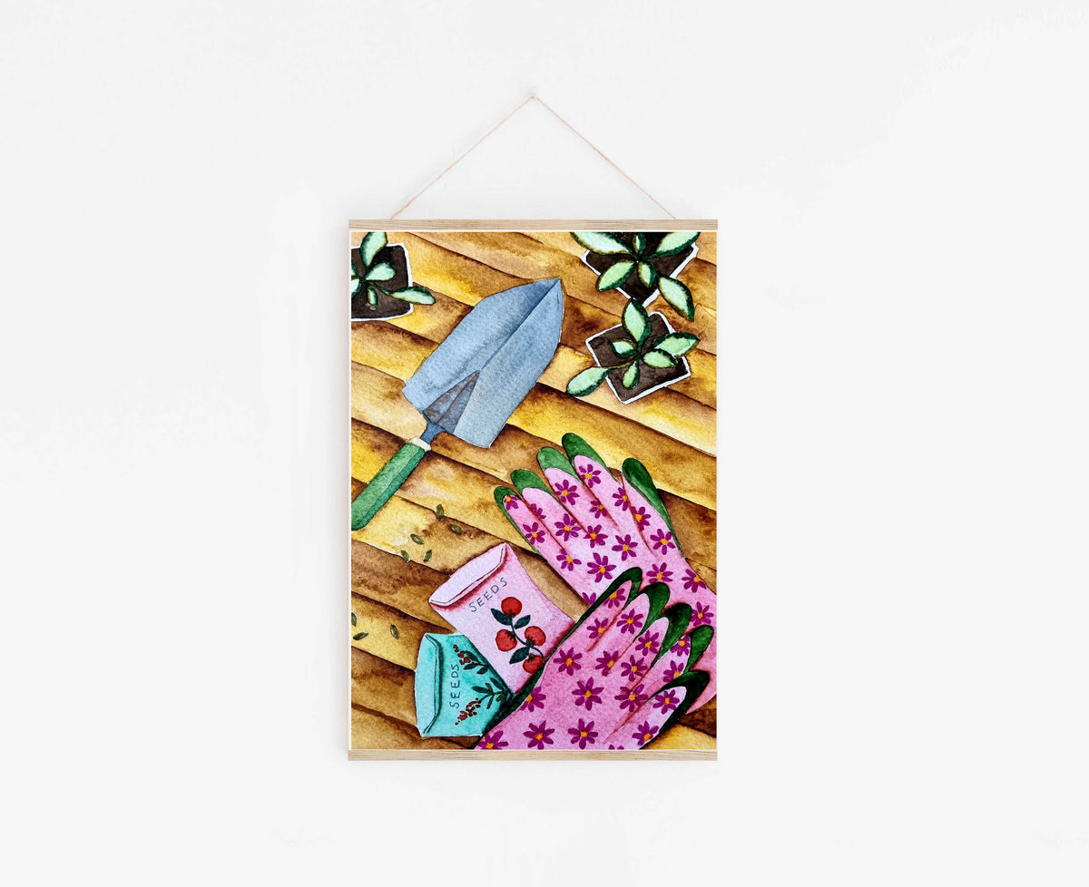 Art Print - Garden Series - Garden Tools