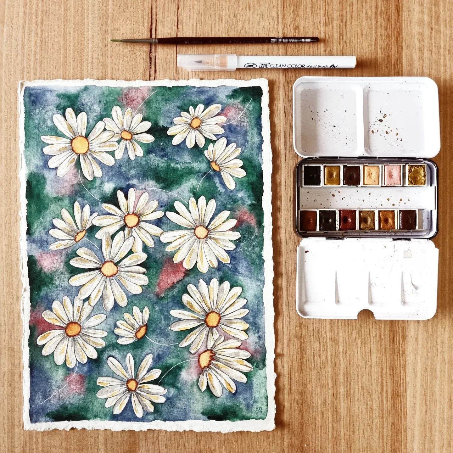Art Print - Garden - Daisies