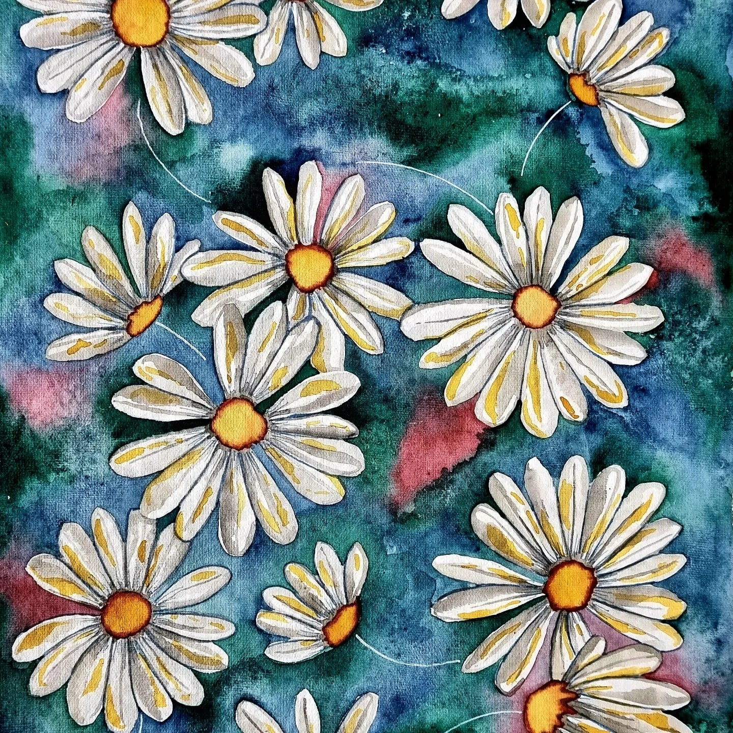 Art Print - Garden - Daisies