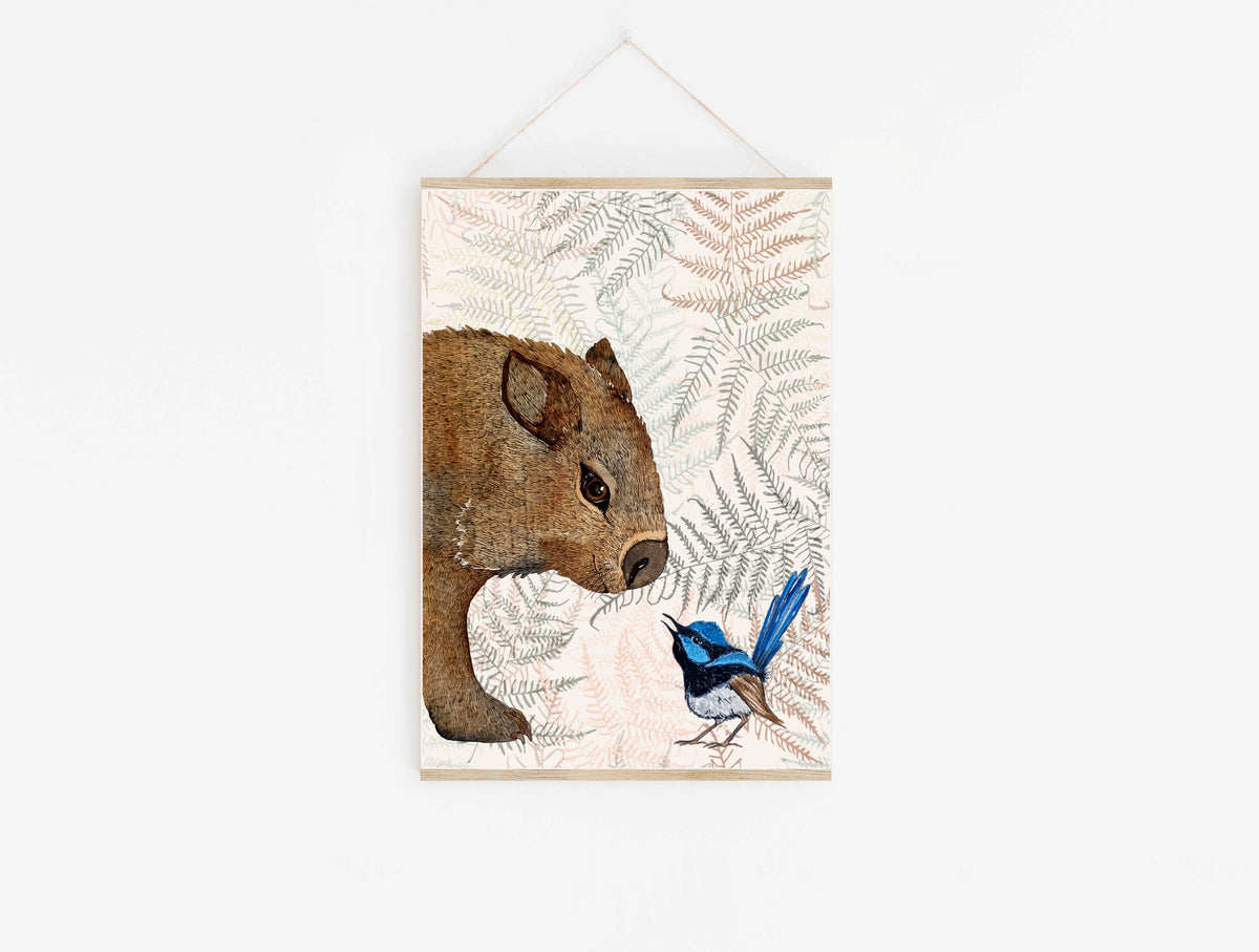 Art Print - Wombat and Wren