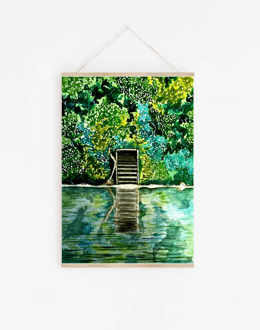 Art Print - Tasmanian Tarkine Landscape - Lover's Falls Corinna