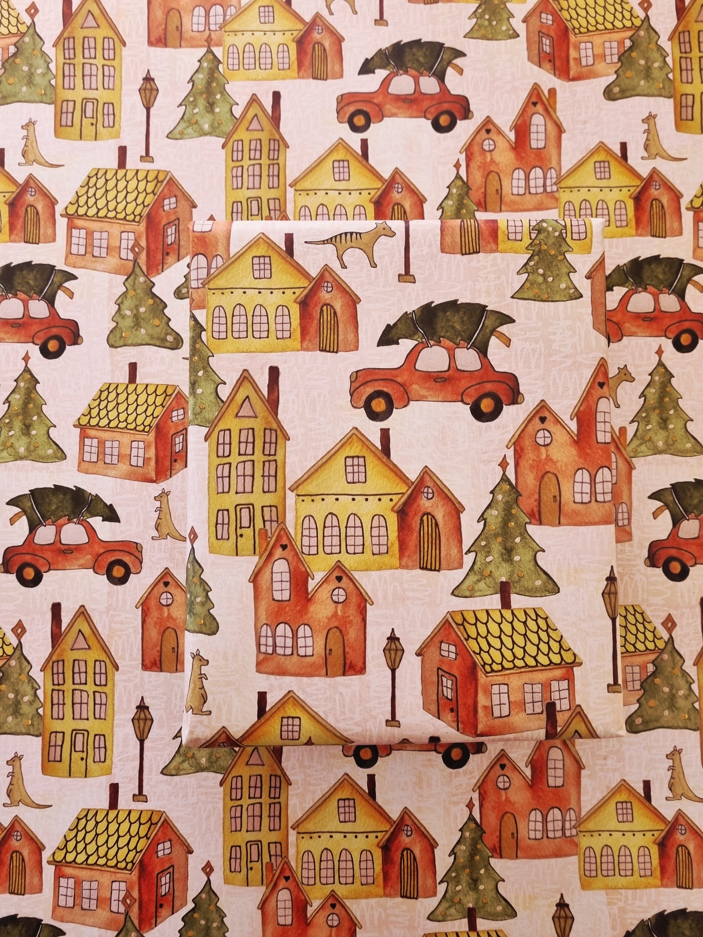 Wrapping Paper - Christmas Town (Six Sheets) NEW SIZE