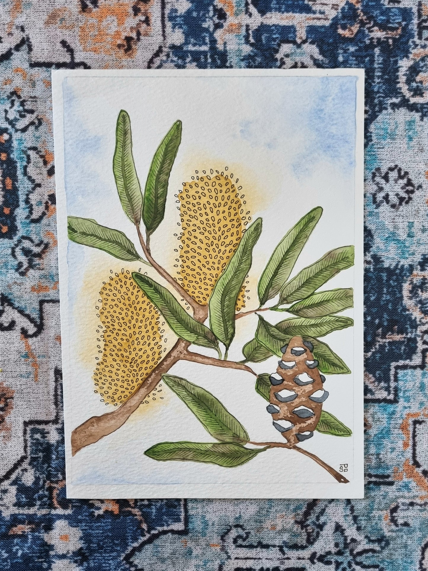Original Painting - Yellow Banksia