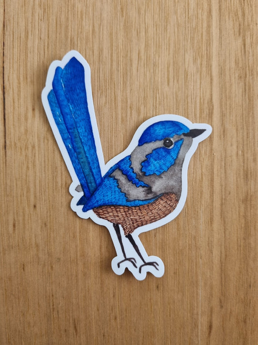 Vinyl Sticker - Blue Fairy Wren