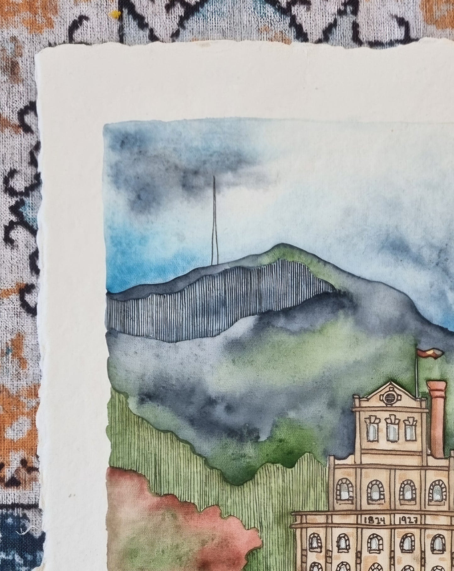 Original Painting - Cascade under Kunanyi