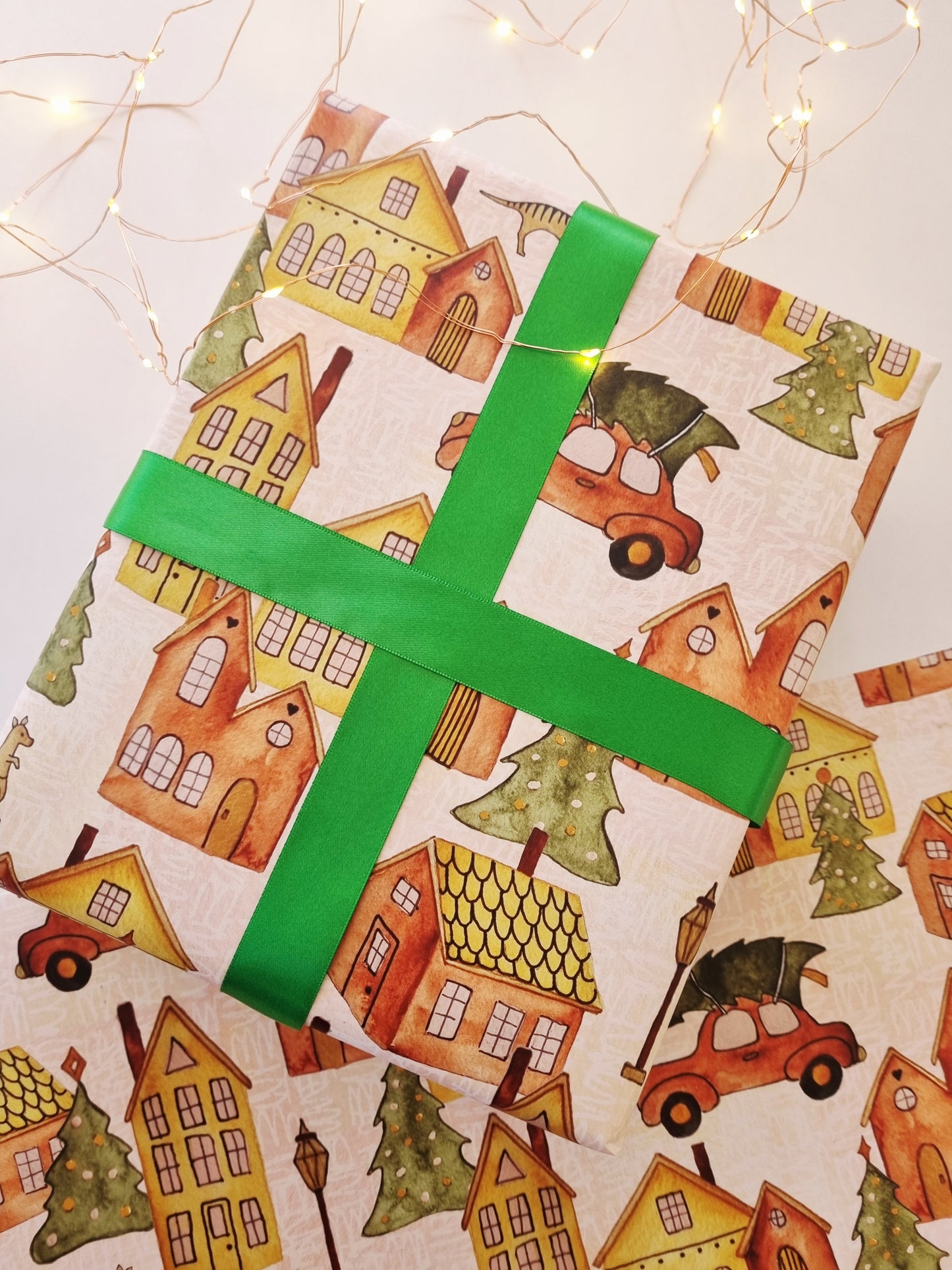 Wrapping Paper - Christmas Town (Six Sheets) NEW SIZE