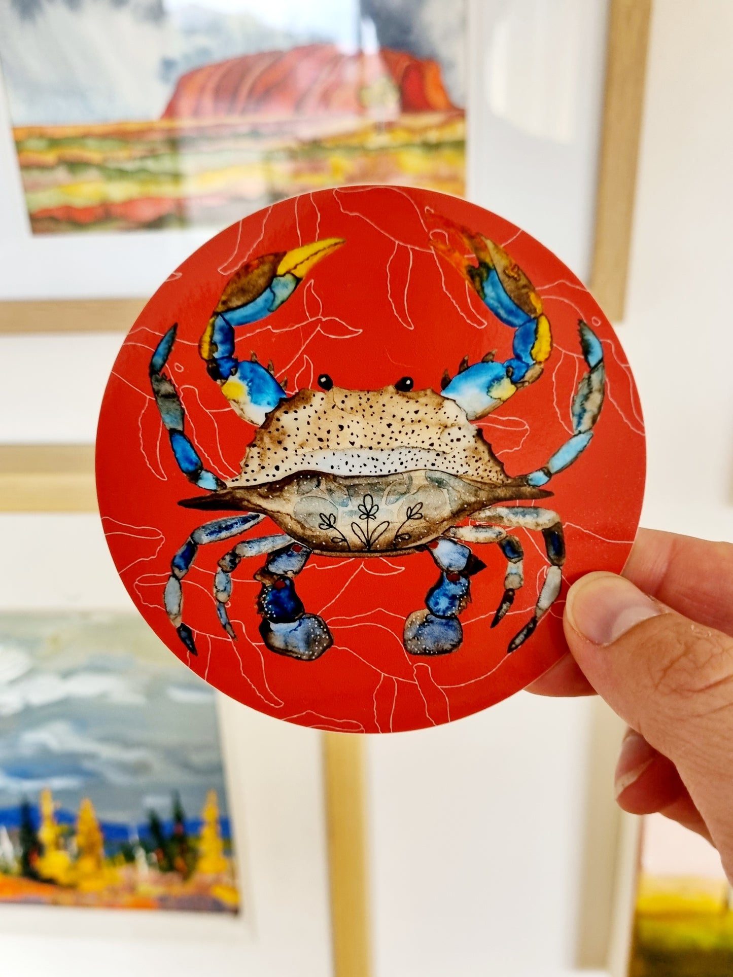 Vinyl Sticker - Swimmer Crab