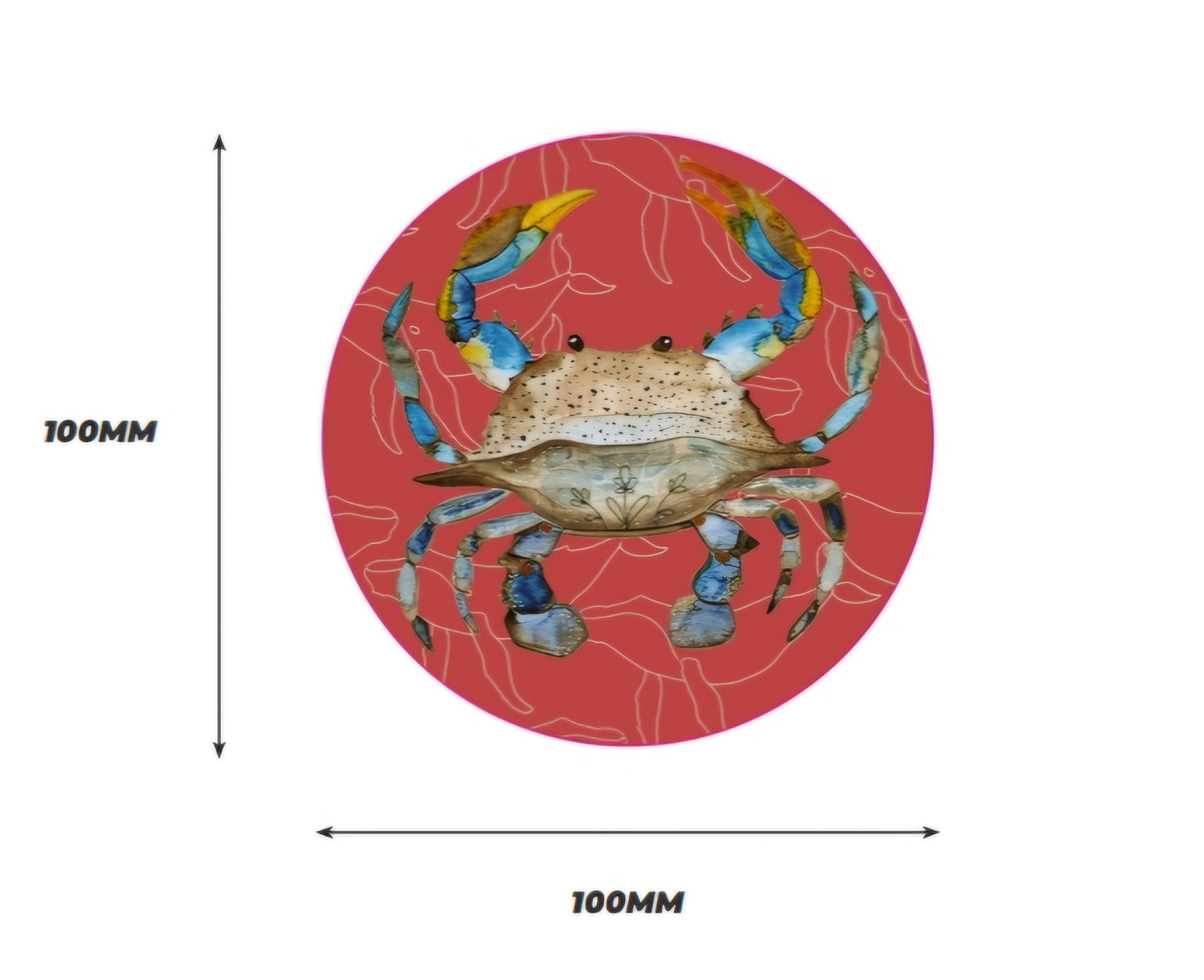 Vinyl Sticker - Swimmer Crab