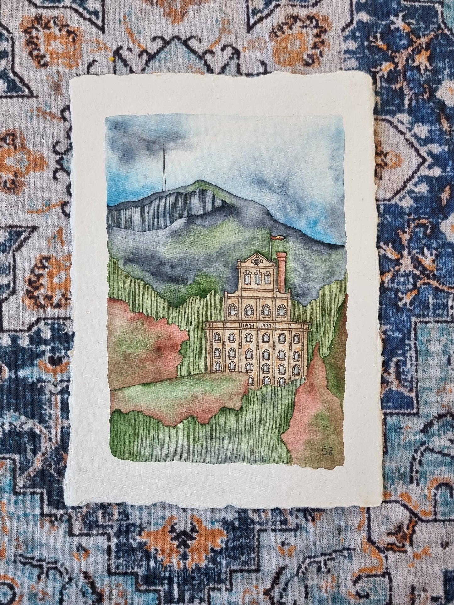 Original Painting - Cascade under Kunanyi