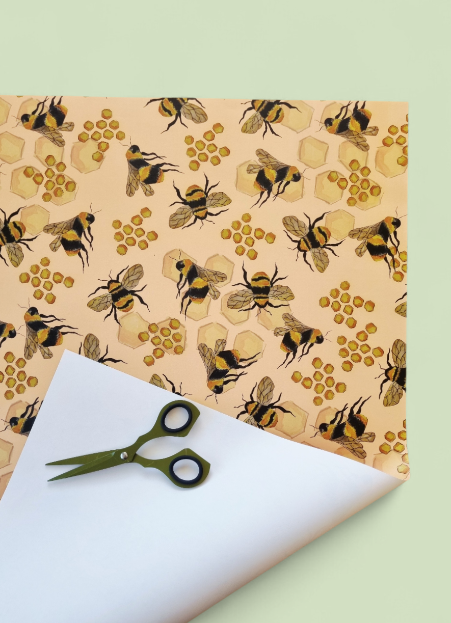 Wrapping Paper - Honey Bee (Six Sheets)