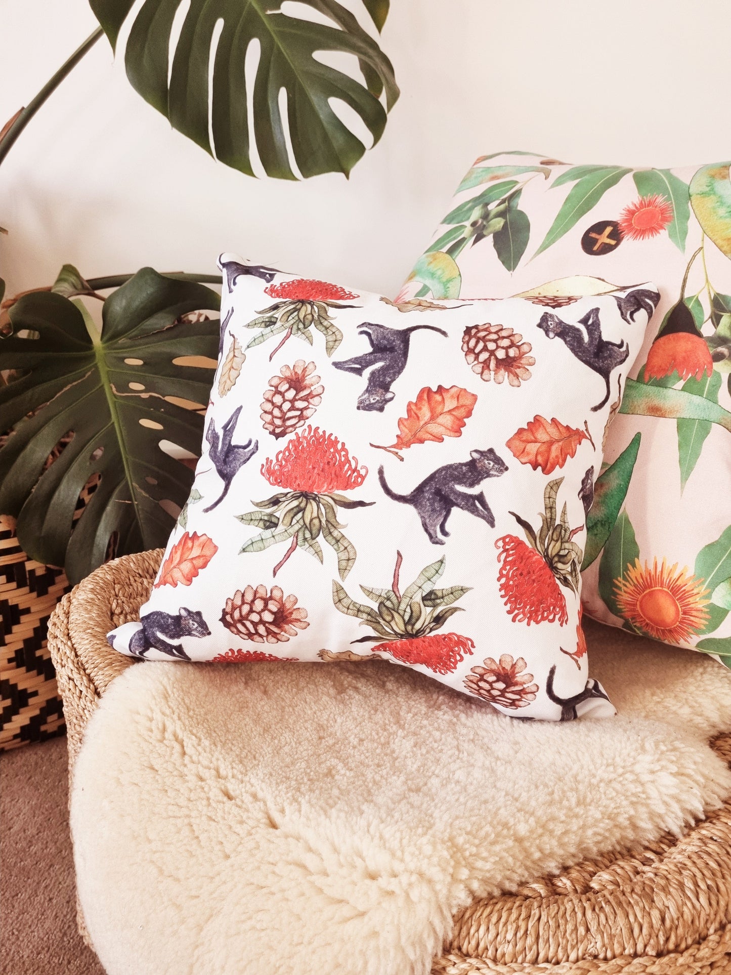 Cushion Covers - Tasmanian Devils and Waratah's