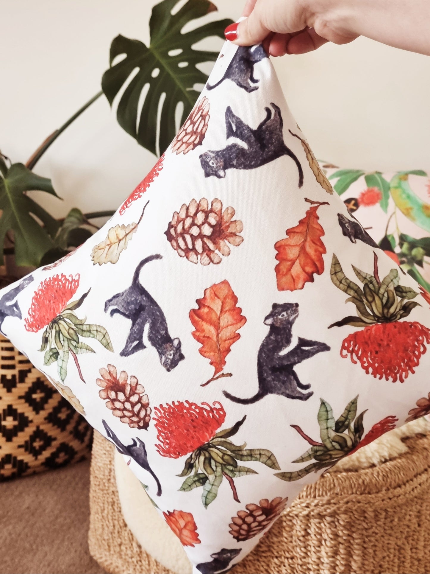 Cushion Covers - Tasmanian Devils and Waratah's