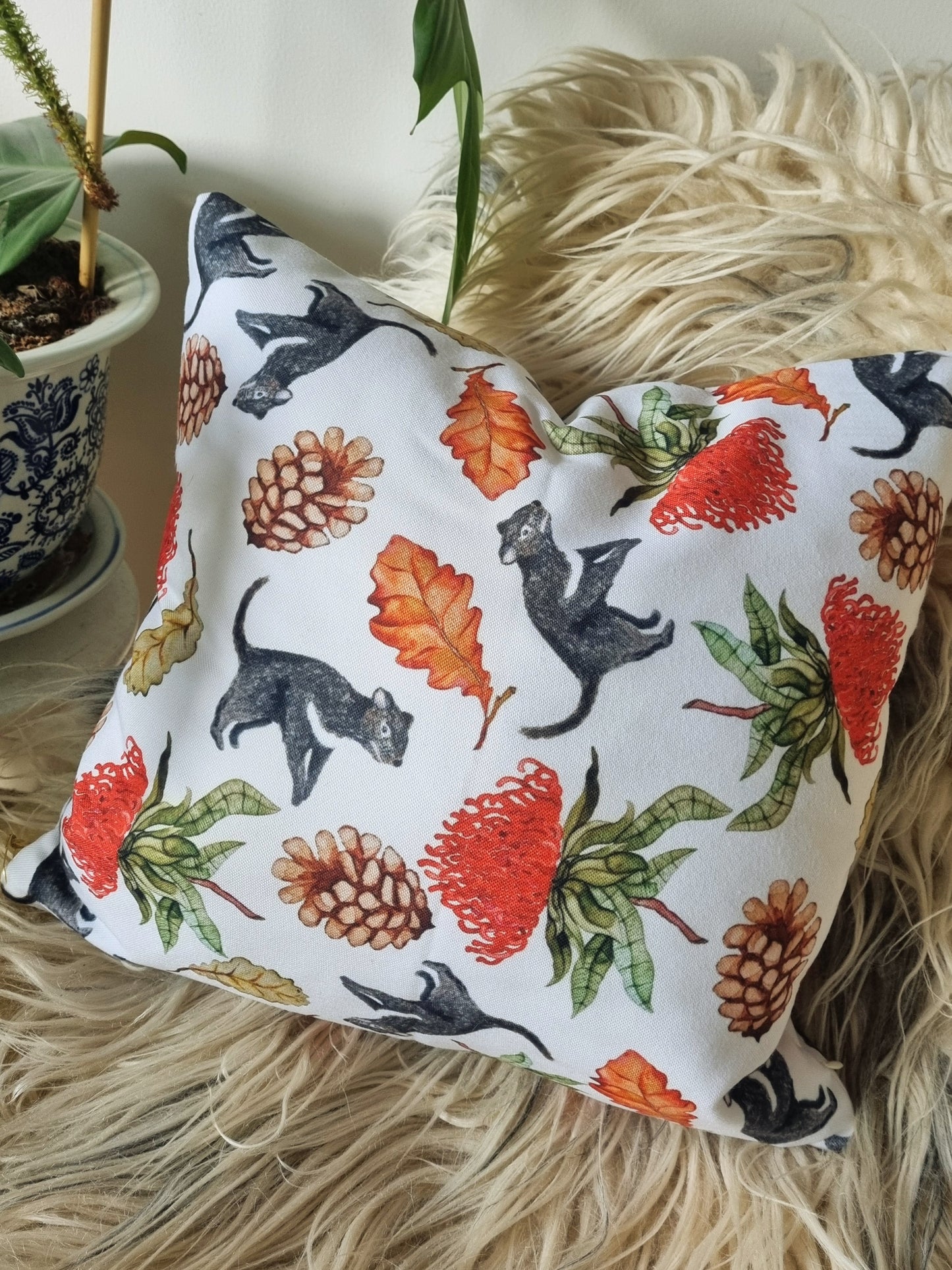 Cushion Covers - Tasmanian Devils and Waratah's