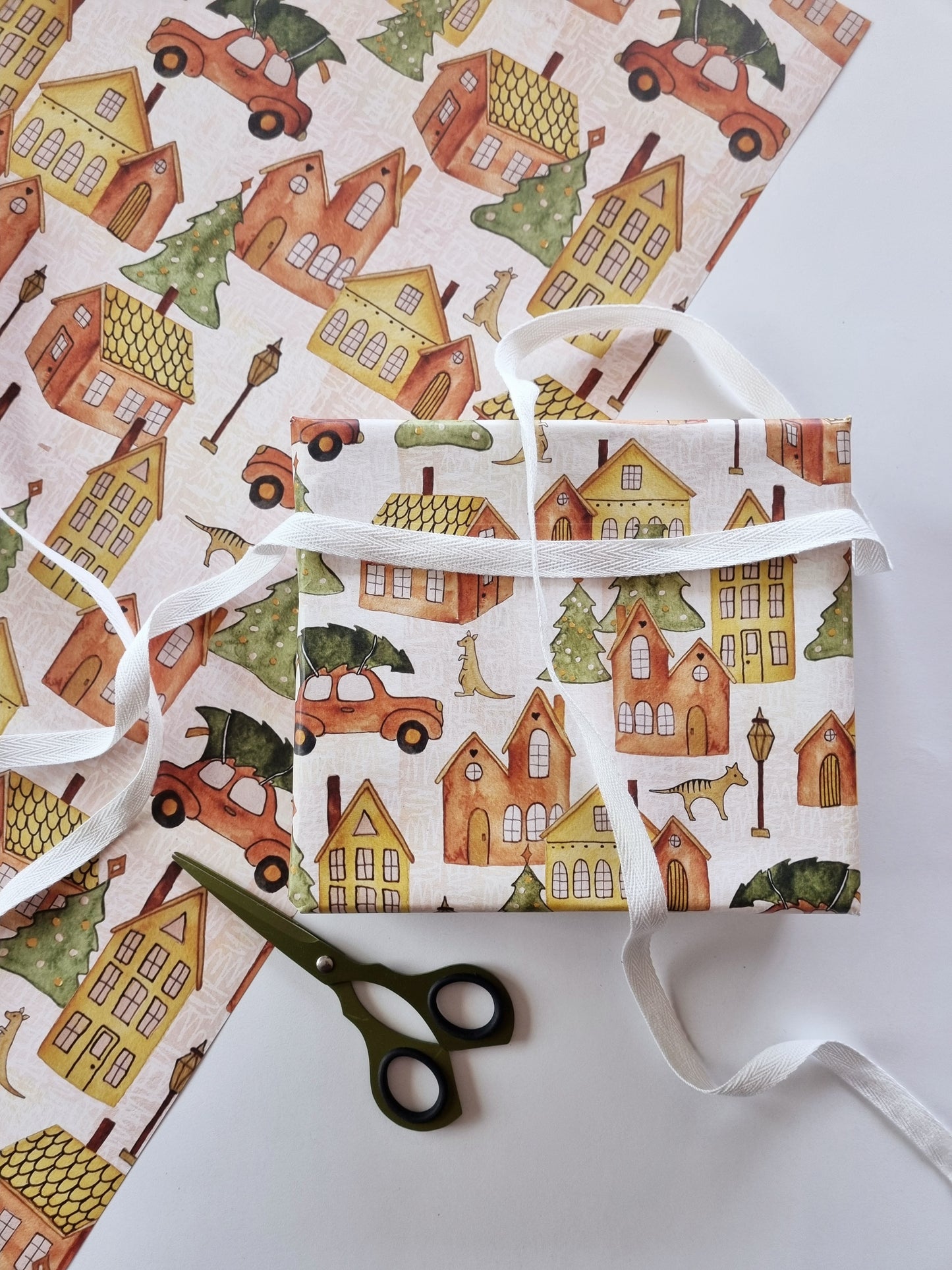 Wrapping Paper - Christmas Town (Six Sheets) NEW SIZE