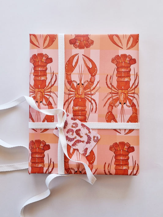 Wrapping Paper - Lobster Summer (Six Sheets) NEW SIZE