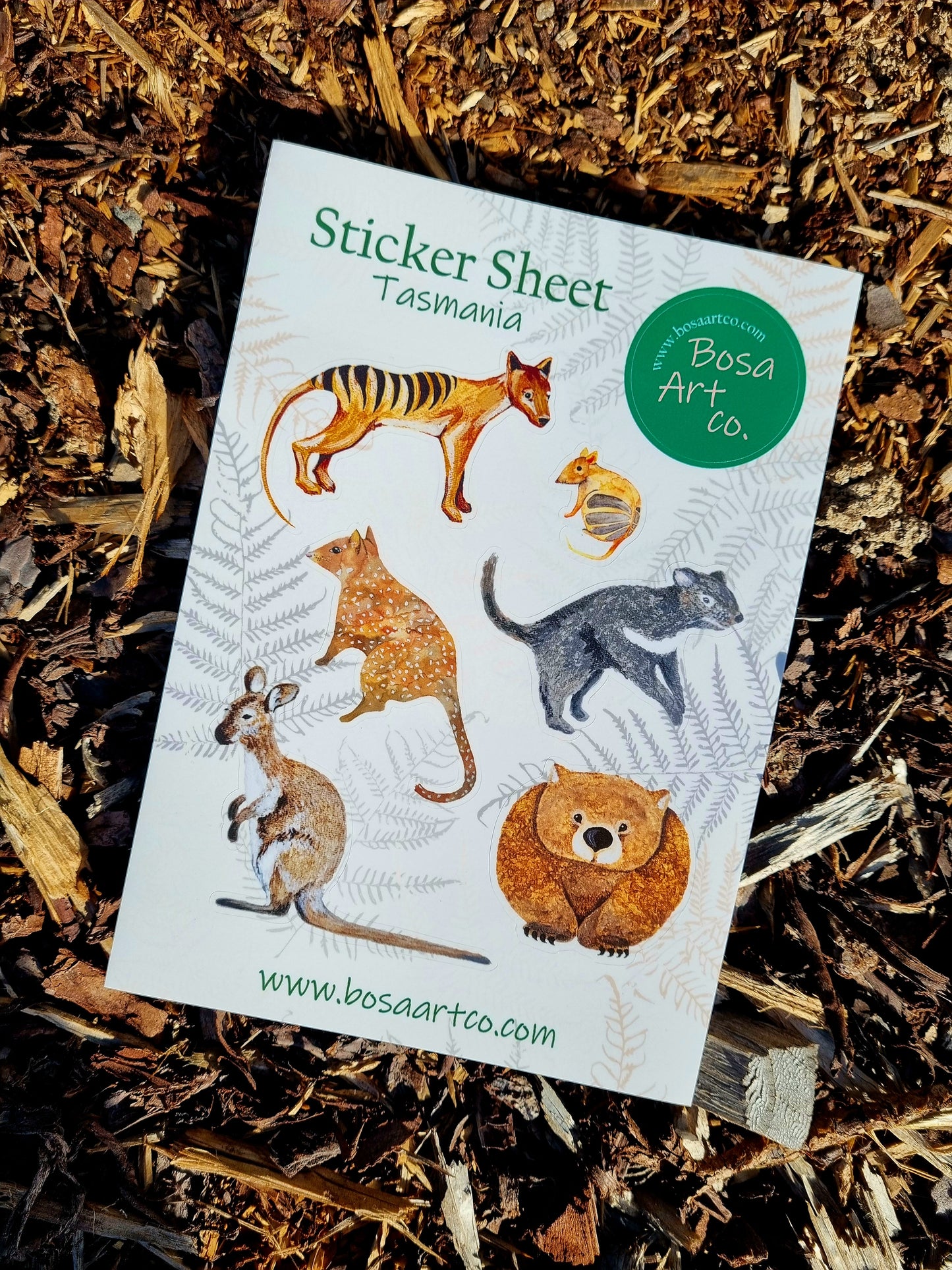 Sticker Sheet - Tasmanian Animals Stickers