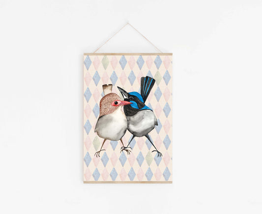 Art Print - Love Birds - Mini Print