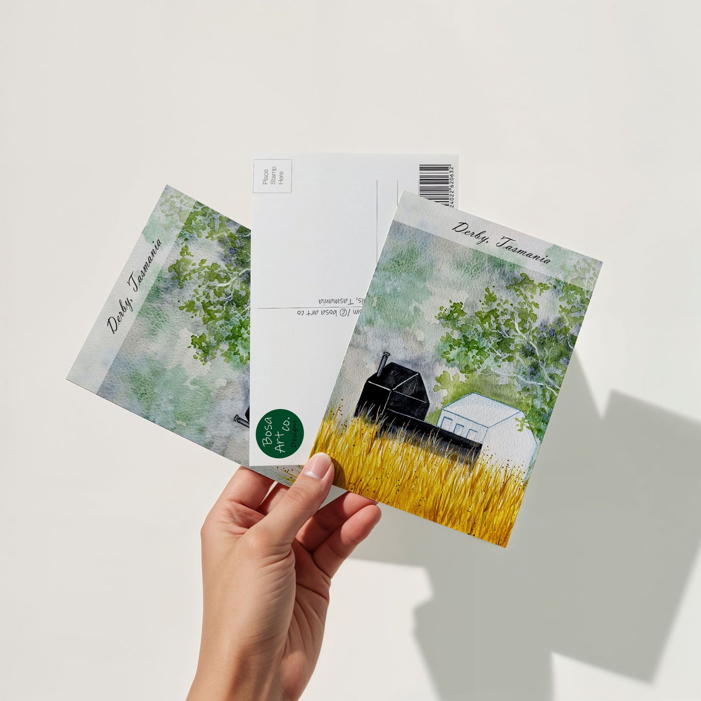 Postcard of Tasmania - Derby Floating Sauna