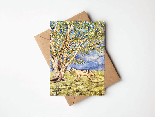 Greeting Card - Derby Thylacine