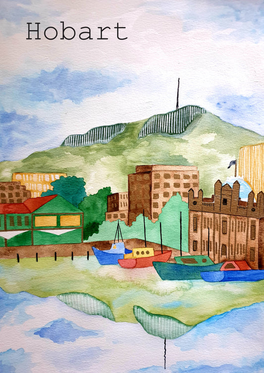 Art Print - Tasmanian Landscape - Hobart