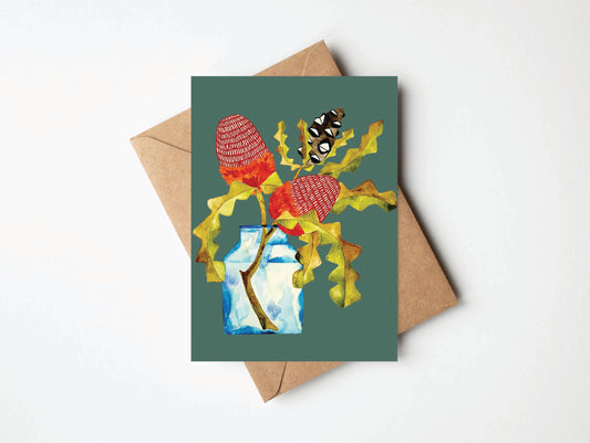 Greeting Card - Morning Banksia