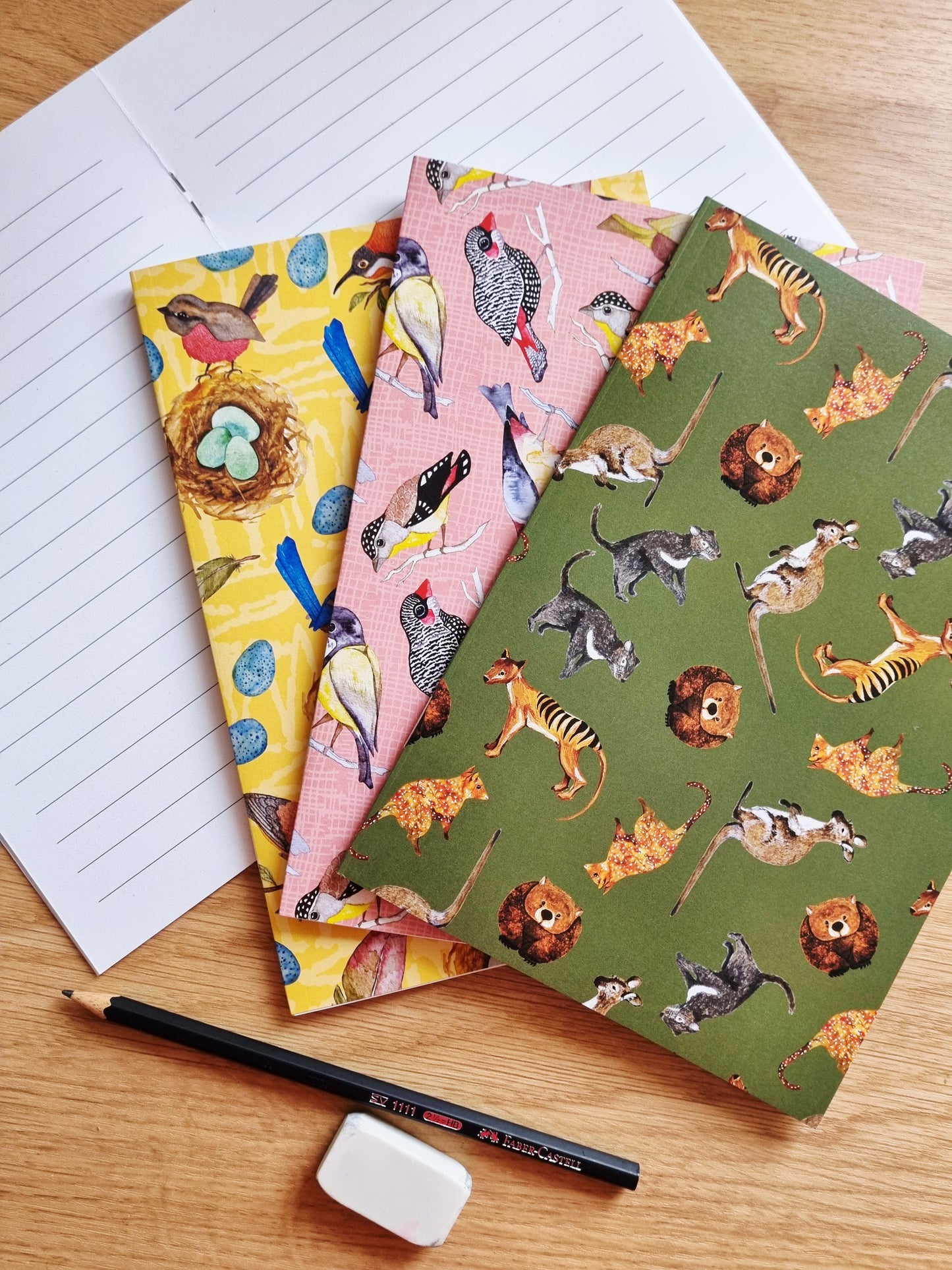 Notebook Bundle - Wrens Nest, Tassie Birds & Tassie Animals