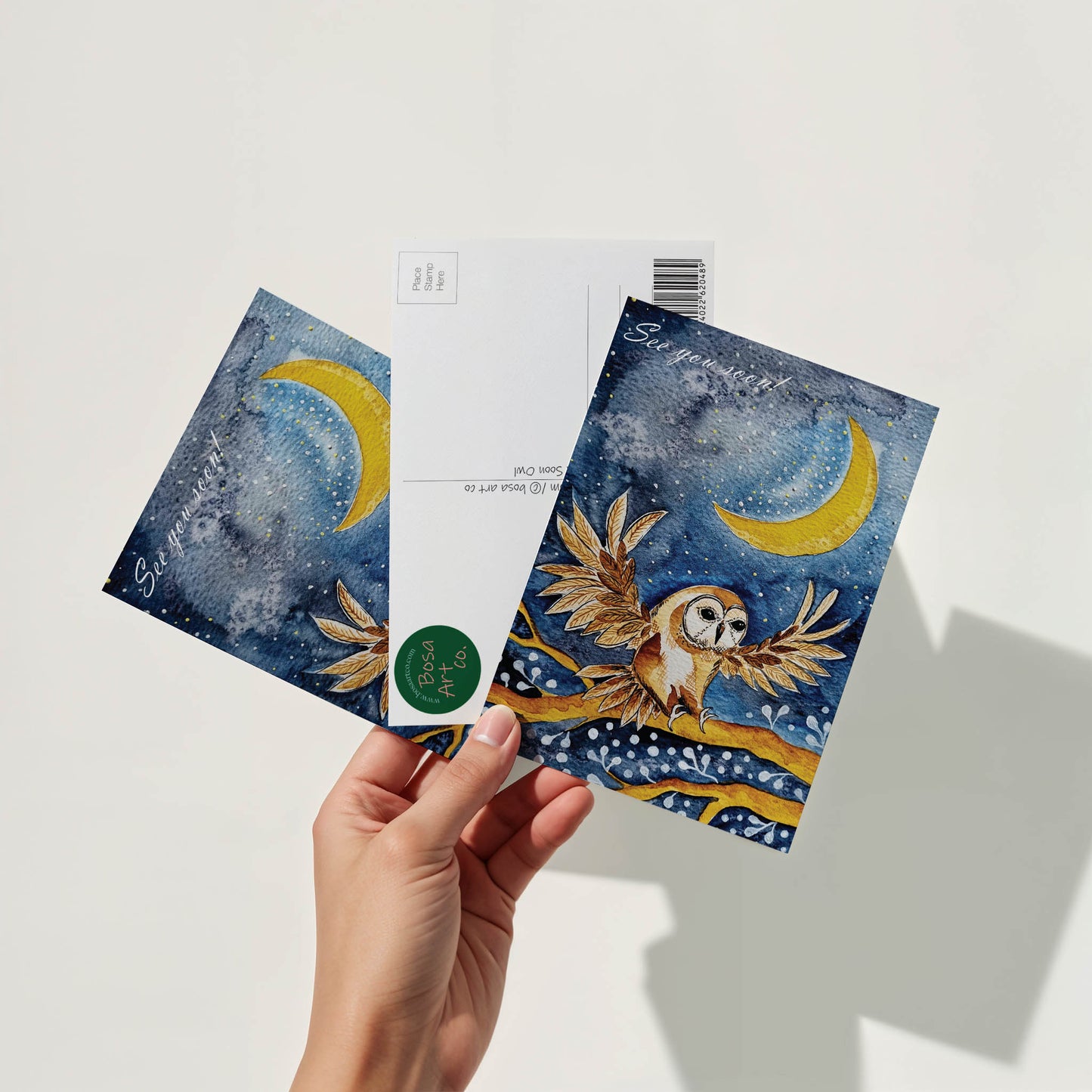 Postcard of Australia - See you soon - Owl