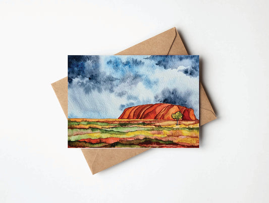 Greeting Card - Uluru Australia