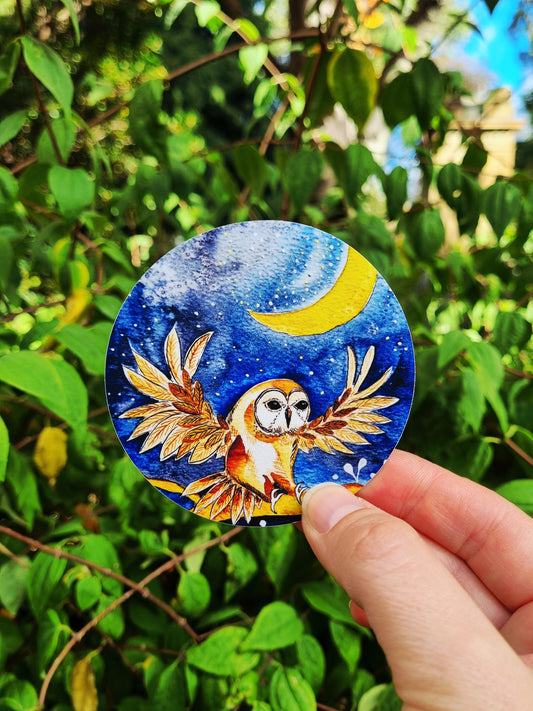 Vinyl Sticker - Midnight Owl