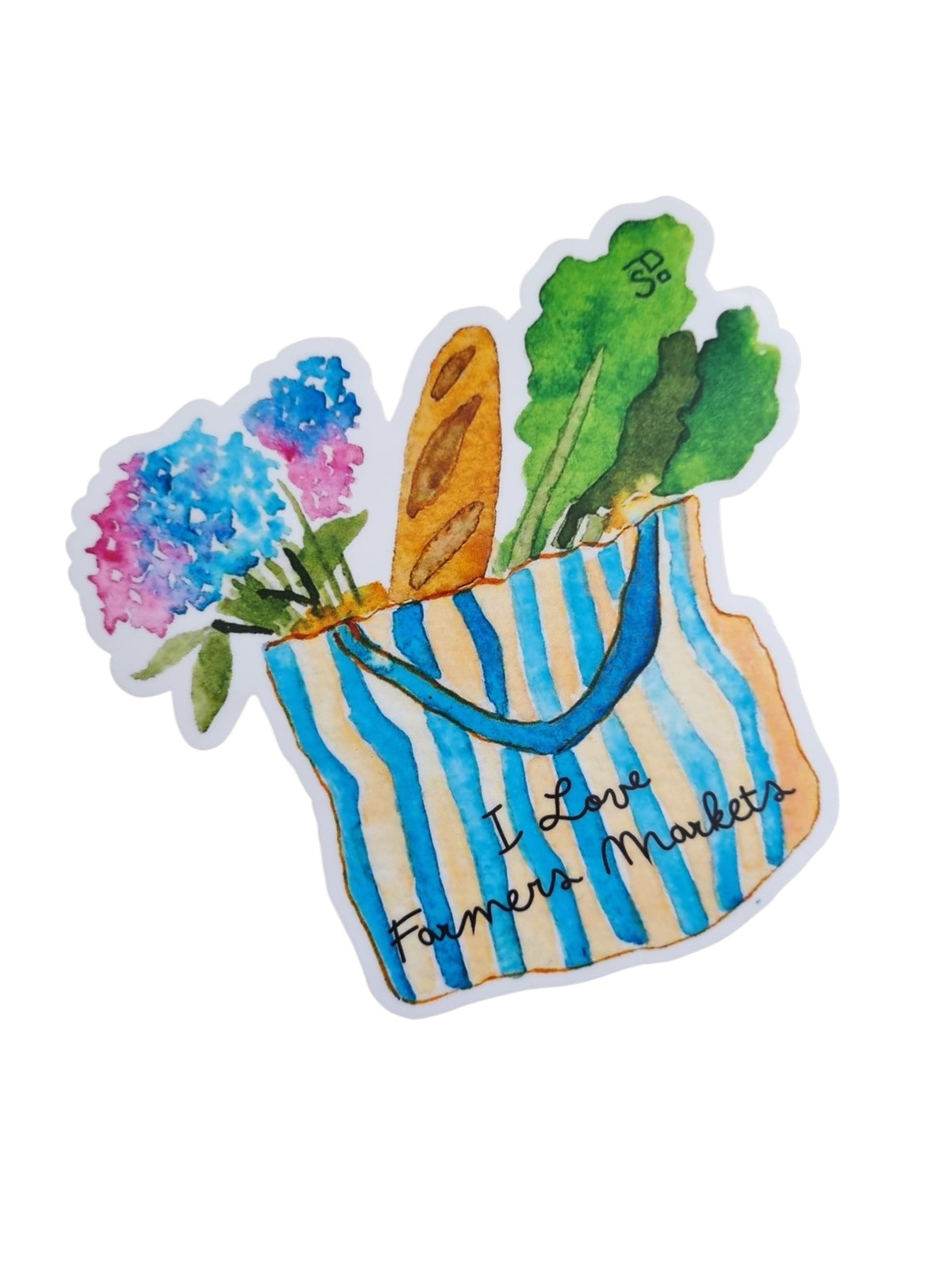 Vinyl Sticker - I Love Farmers Markets
