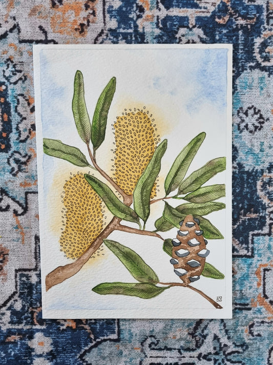Original Painting - Yellow Banksia