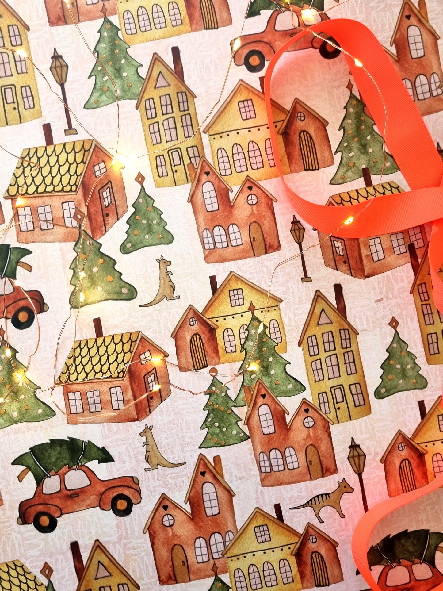 Wrapping Paper - Christmas Town (Six Sheets) NEW SIZE