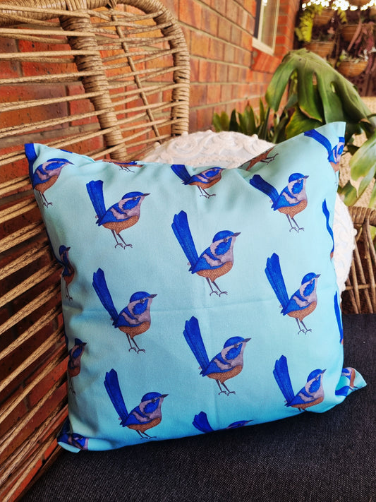 Cushion Covers - Blue Fairy Wren