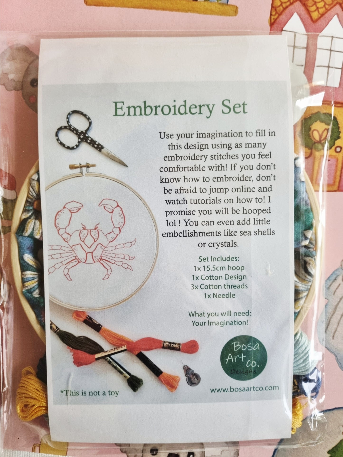 Embroidery Craft Gift Set - Daisies