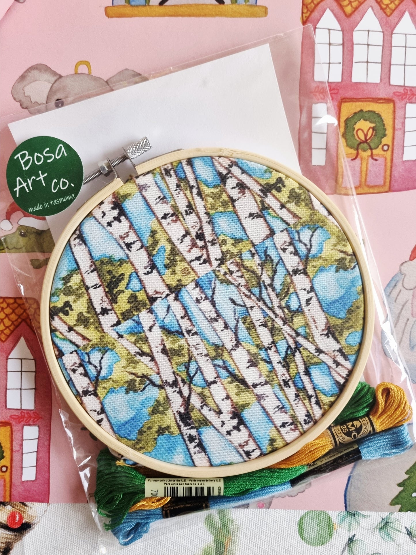 Embroidery Craft Gift Set - Birch Trees