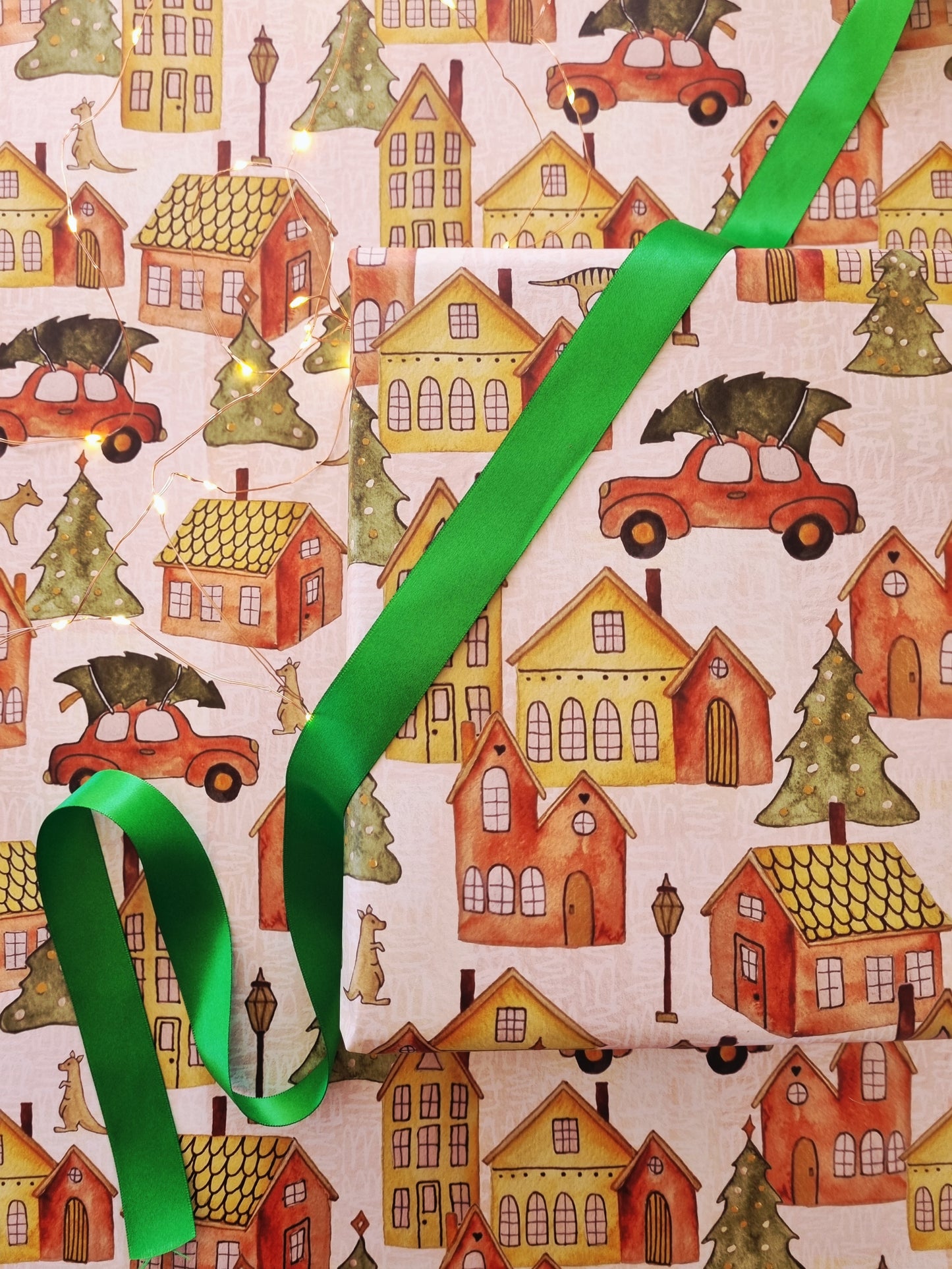 Wrapping Paper - Christmas Town (Six Sheets) NEW SIZE