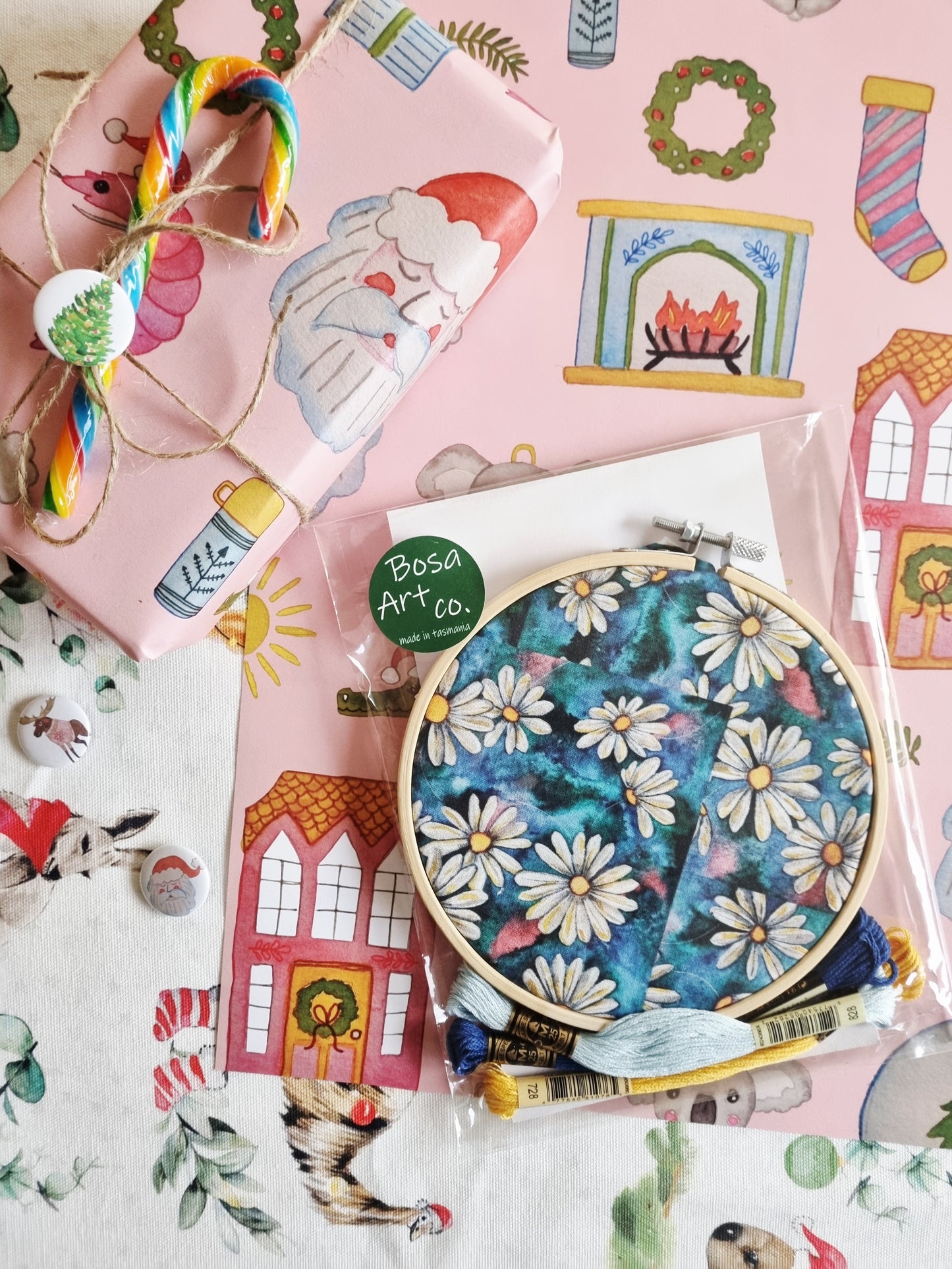 Embroidery Craft Gift Set - Daisies