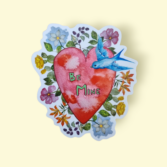 Vinyl Sticker - Be Mine - Valentine's Day