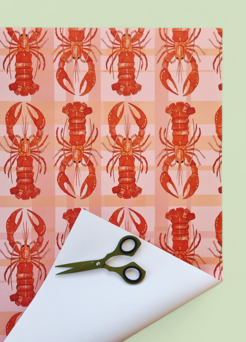 Wrapping Paper - Lobster Summer (Six Sheets)