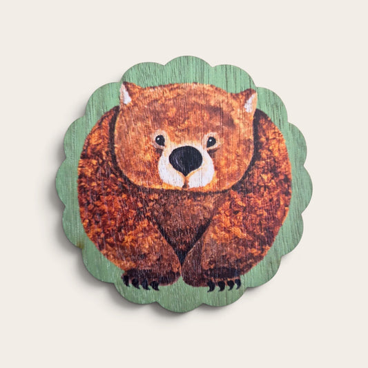 Wooden Coasters - Wombat