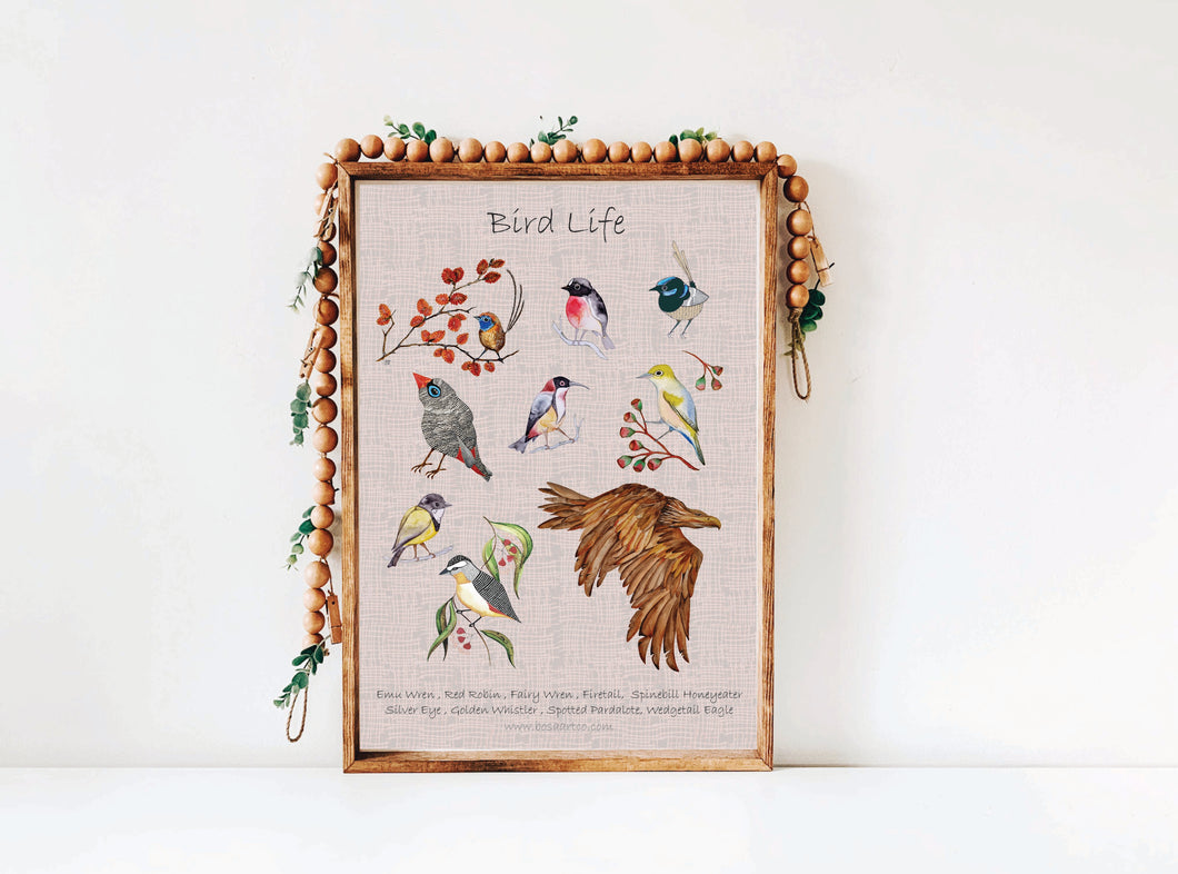 Bird Life Art Print